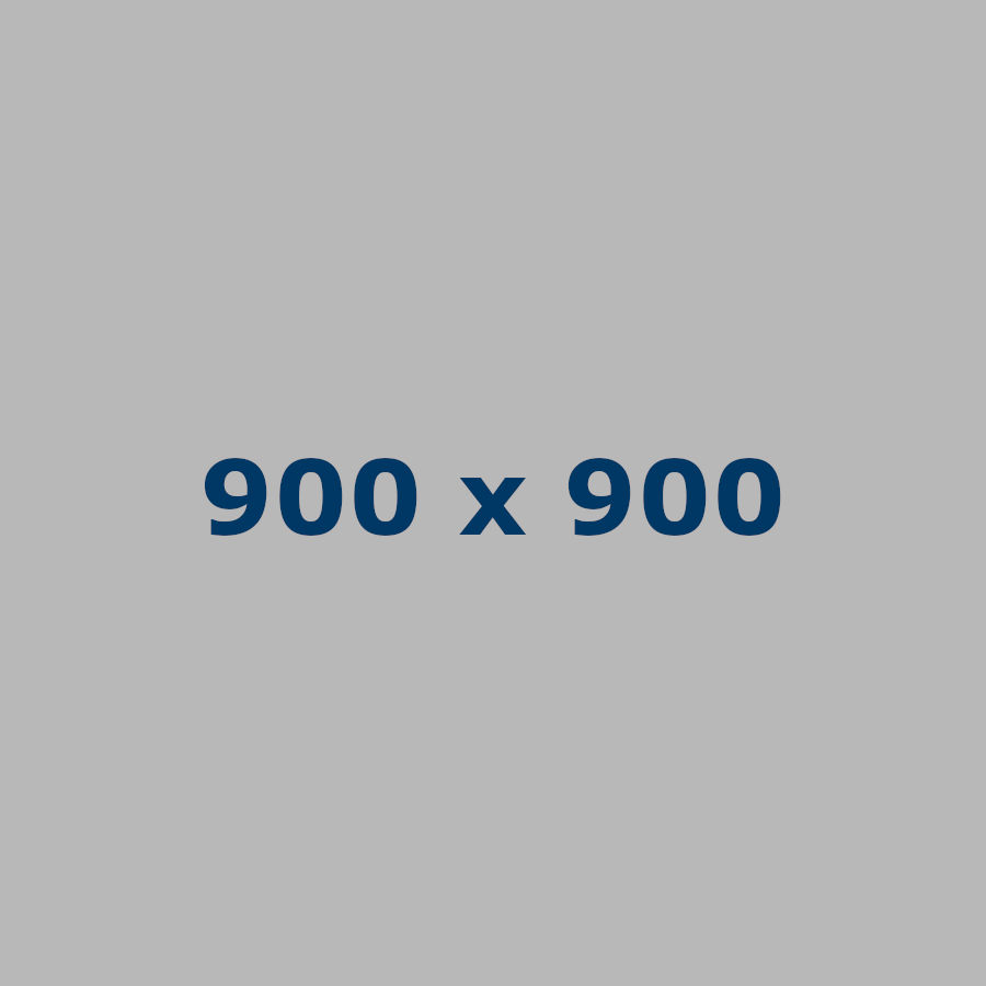 A placeholder image with dimensions 900x900 pixels, featuring a plain gray background and text reading "900 x 900" in the center.