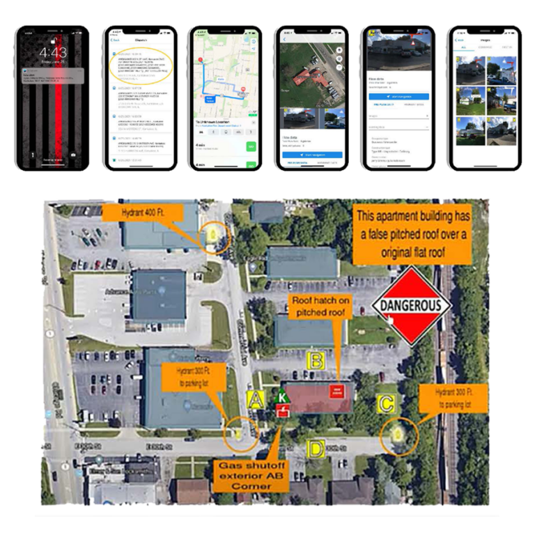 phone screens with visual pre plan screenshots