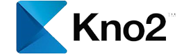 Kno2 logo with a stylized blue “K” icon on the left and the text “Kno2” in black on the right.